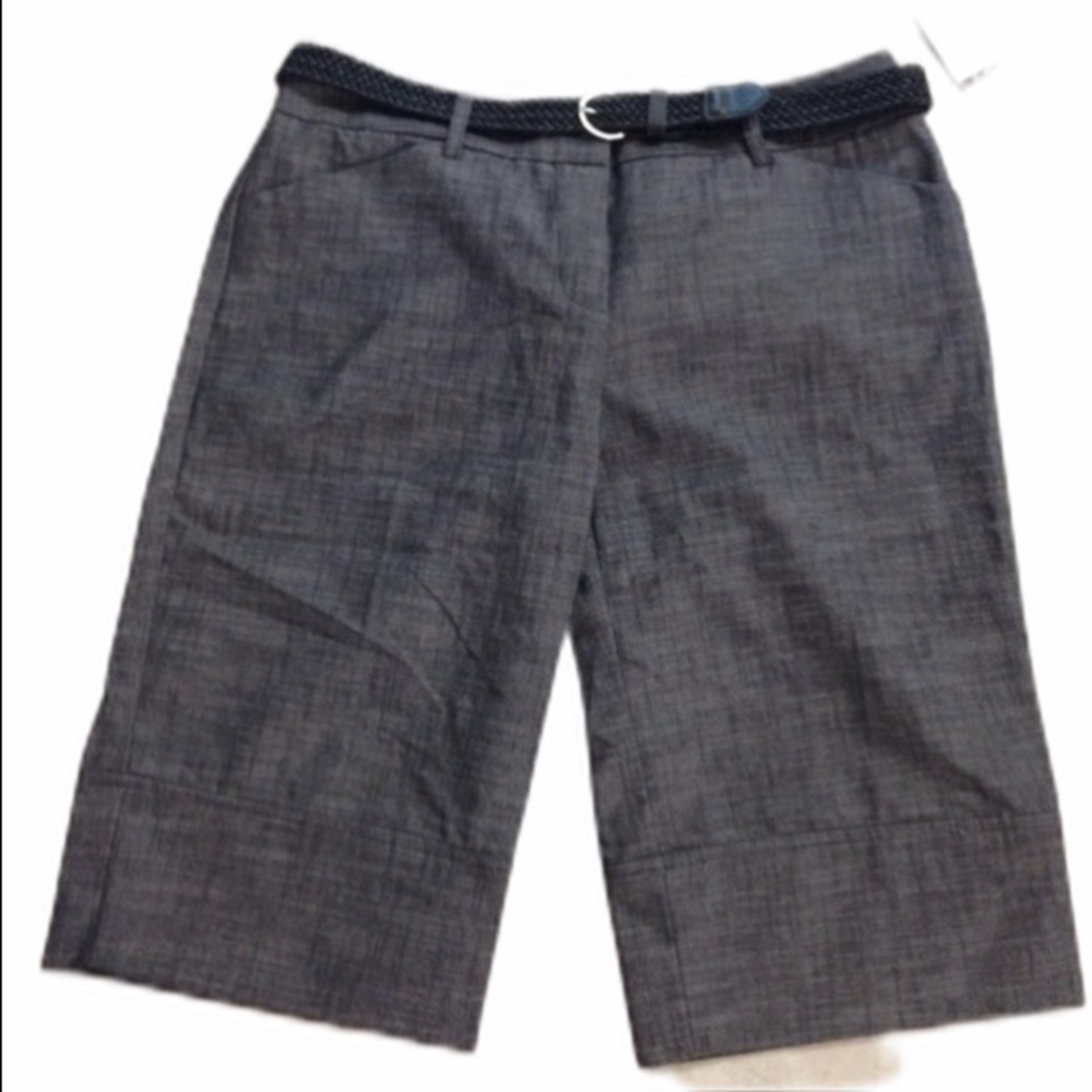 𝅺nwt Black Belted Long Shorts 9 Jr